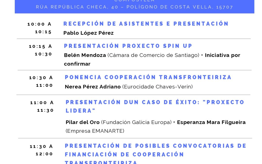 A Fundación Galicia Europa participa nas Xornadas de Promoción da Cámara de Comercio de Santiago de Compostela